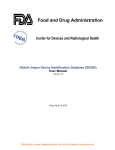 FDA GUDID User Manual