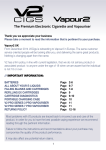 the V2 Cigs UK E Cigarette and Vaporizer User Manual