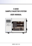 S 6250 SAMPLE INJECTOR SYSTEM USER MANUAL