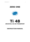 user manual - Zero One Audio