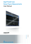 R&S®FSWP-K30 Noise Figure User Manual