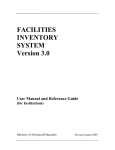 FACILITIES INVENTORY SYSTEM Version 3.0