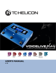 TC Helicon VoiceLive Play User Manual