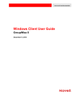 GroupWise 8 Windows Client User Guide