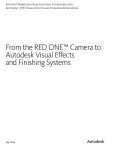 From the RED ONE™ Camera to Autodesk Visual Effects and