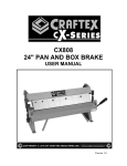 CX808 24" PAN AND BOX BRAKE