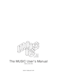 The MUSIC User`s Manual