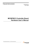 MC56F8013 Controller Board Hardware User`s Manual