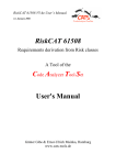 RiskCAT 61508 User`s Manual