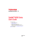 Satellite® M300 Series User`s Guide