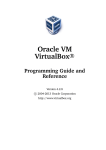 Oracle VM VirtualBox Programming Guide and Reference