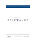 Relevance User Manual