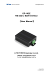 【User Manual】 DP-102E RS-232 to EDX Interface - Lite