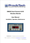 DM200 Dual-Channel A/V/D Vibration Monitor User Manual