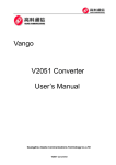 Vango V2051 Converter User`s Manual