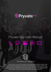 Pryvate App User Manual
