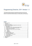 Programming Directive, 2011 Version 1.1