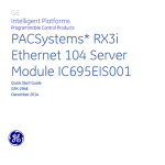 PACSystems* RX3i Ethernet 104 Slave Module Quick Start Guide