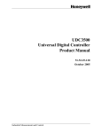 Controllers: Honeywell UDC3500 Universal Digital Controller