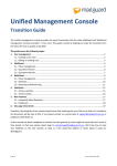 Unified Management Console Transition Guide