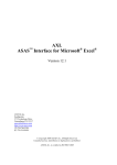 AXL ASAS Interface for Microsoft Excel