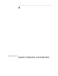Chapter 4 System Installation and Alignment