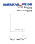 USER`S MANUAL - American Weigh Scales Inc