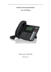 Product External Specification For VoIP Phone - D-Link