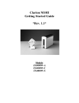 Clarion M10II Getting Started Guide