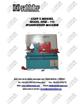 USER`S MANUEL MODEL HKM – 115 IRONWORKER MACHINE