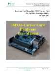 Hardware User Manual for iMX53 Carrier Card iW-PRDTL-UM