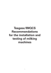 Teagasc/IMQCS Recommendations for the installation and testing of