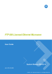 PTP 800 Licensed Ethernet Microwave User Guide