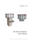 M3 Manual Dispenser User`s Manual
