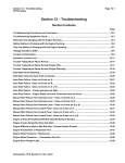 Section 12 &ndash; Troubleshooting