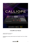 CALLIOPE User Manual & EULA
