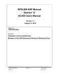 Section 12: ACASI User`s Manual