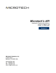 Microtech`s API