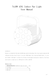 7x10W 4IN1 Indoor Par Light User Manual