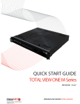 TOTAL VIEW ONE Quick Start Guide