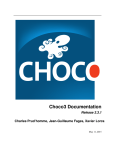 choco3 user manual - School of Computing Science