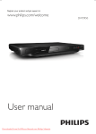 Philips DVP3950 User Guide Manual