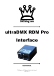 ultraDMX RDM Pro User Manual