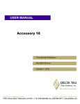 ^1 USER MANUAL ^2 Accessory 18