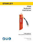 PD45 User Manual - Stanley Hydraulic Tools