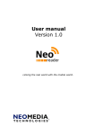 User manual Version 1.0 - NeoMedia Technologies, Inc