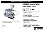 KESSEL-Staufix® FKA Backwater Valve