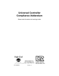 Universal Controller Compliance Addendum