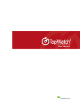 TapWatch 3 User Manual