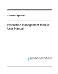 Production Management Module User Manual